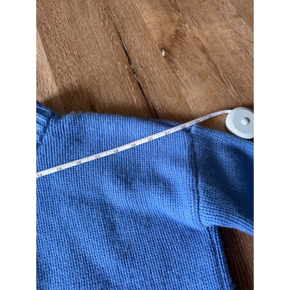 La Ligne Marin Sweater Blue Wool Cashmere Chunky Knit Crewneck Size XS - Picture 8 of 9